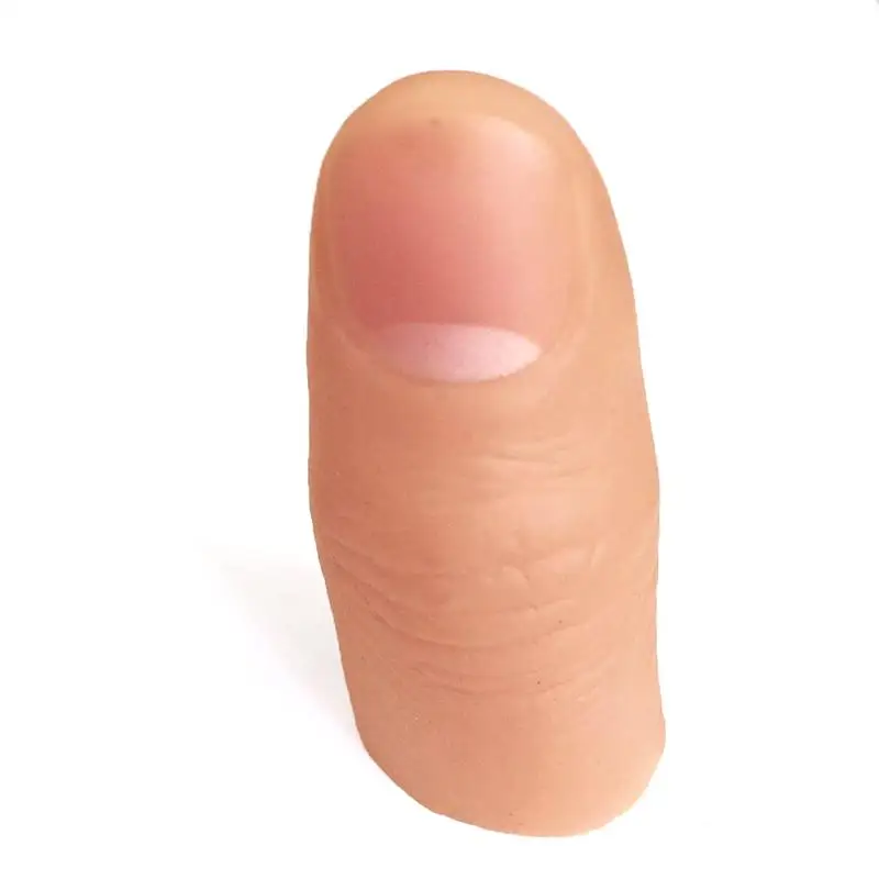 Мягкий Палец кончик пальца поддельный волшебный трюк виниловая игрушка шалость трюк реквизит крупным планом исчезает появляющийся палец подсказки палец - Color: cuticolor