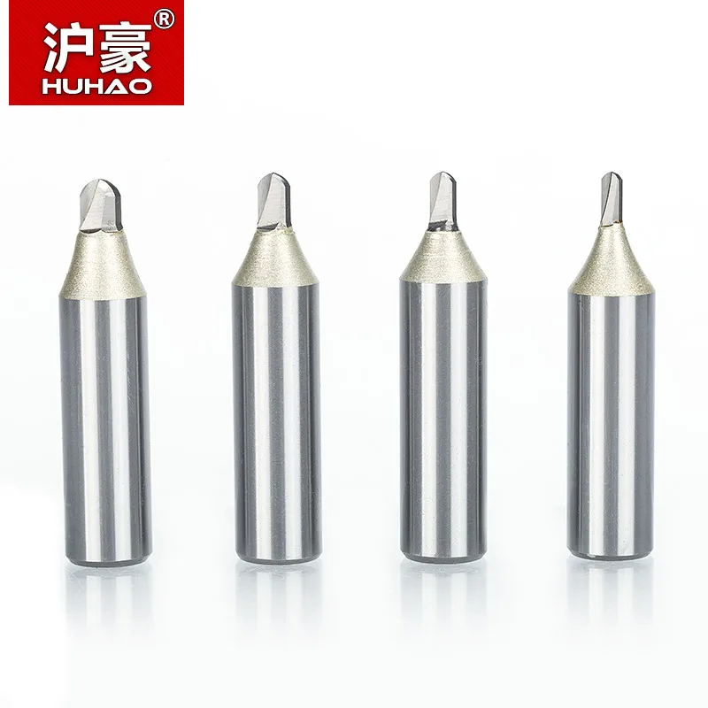 

HUHAO 1pcs 1/2" 1/4" Shank Woodworking Cutter Lengthening Deep Round Milling Cutter Tungsten Carbide Trimming Engraving Tool