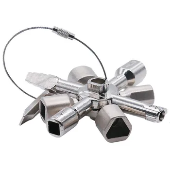 

Multifunctional Marine Tools Key Universal Control Cabinet Key Torque Wrenches Cross Key Train Door Key Tools