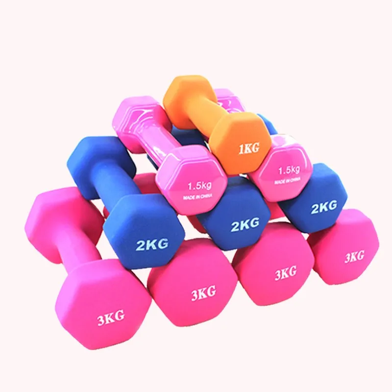 

Plastic dip in dumbbell for women fitness weight dumbbells fitness dumbbells Fitness & Body Building dumbell kettlebell 1.5kg