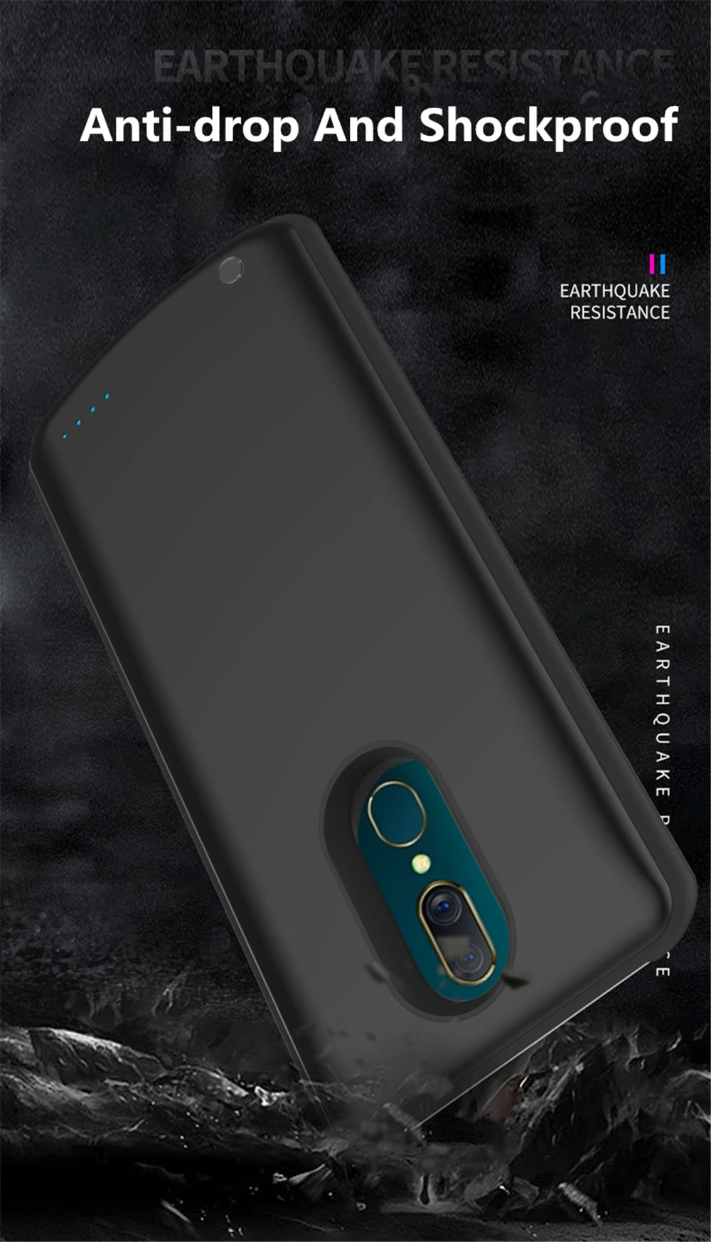 Kqjys-capa Portátil para Carregar Bateria Externa e Carregador de Bateria para Oppo A9x Capa para Carregar Bateria Externa Estojos p/ carregador de bateria 4 High Quality Telefonia e Comunicação