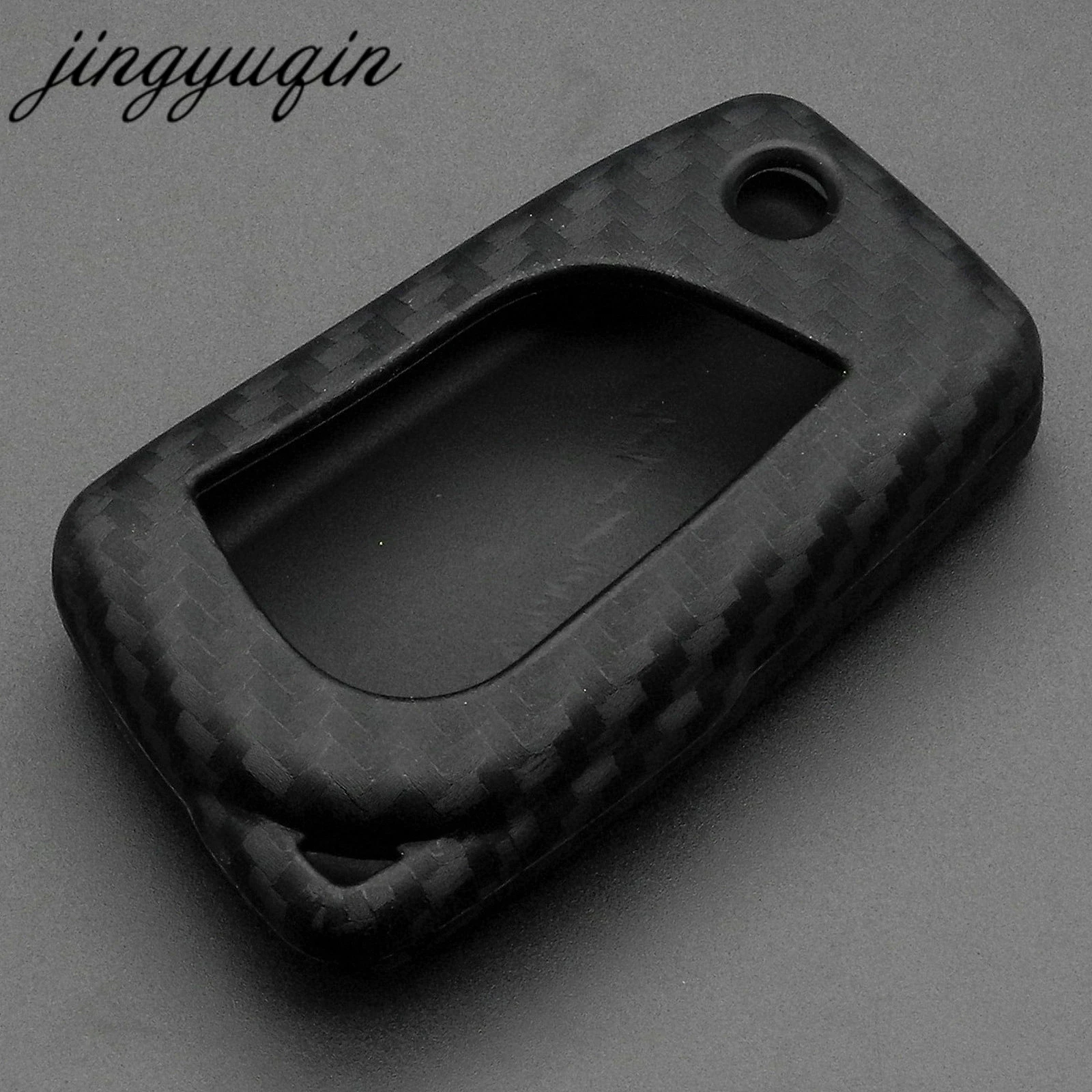 Jingyuqin силиконовый чехол брелока Дистанционного Управления из углеродного