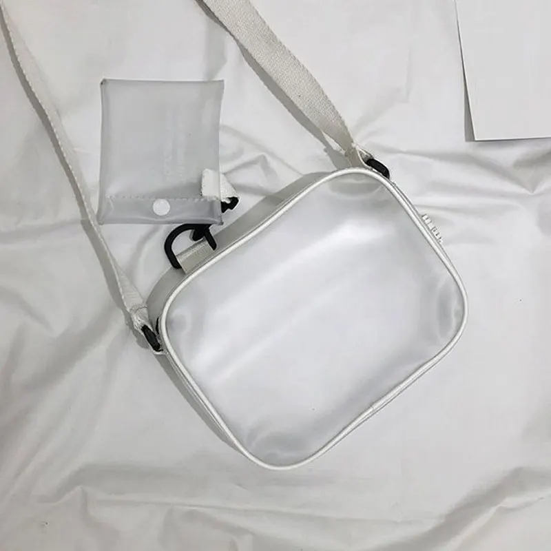 Женская прозрачная цепочка из ПВХ, сумка через плечо, сумка-тоут, Желейная летняя сумка, Модная студенческая Сумочка для девочек
