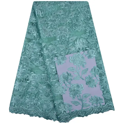 Серые нигерийские французские кружевные ткани для свадебного платья новейшее французское Тюлевое кружево с камнями для вечерние шитья 1306B - Цвет: As Picture