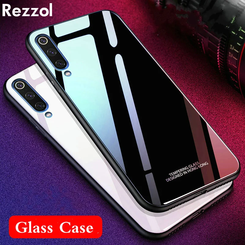For Xiaomi Mi CC9 Case Tempered Glass Hard PC Soft TPU Edge Back Phone Cover CC9e CC 9 Shockproof |