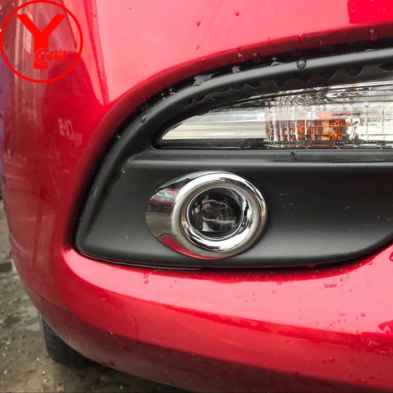 Передние противотуманные фары обод для Mazda 3 Axela 2017 аксессуары ABS Противотуманные