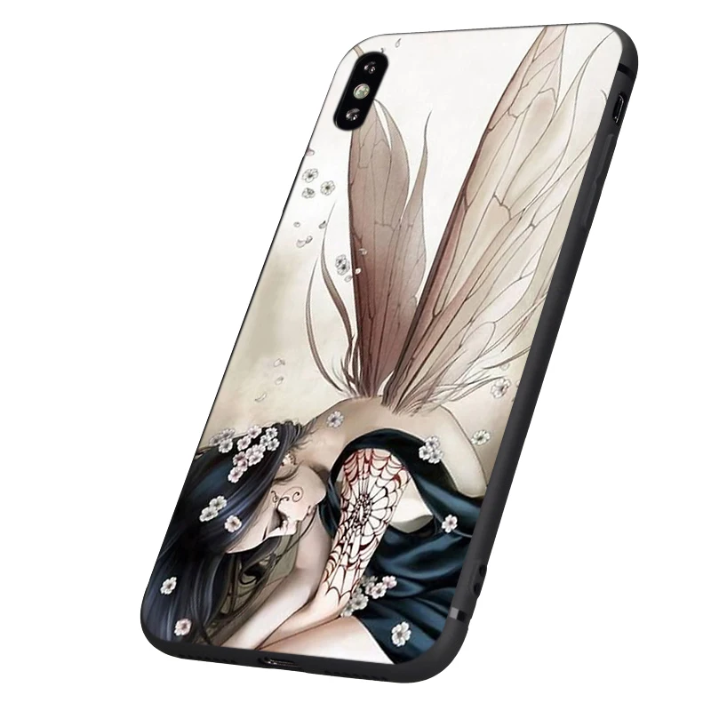 Черный чехол из ТПУ для iphone 5 5s se 6 6s 7 8 plus x 10 силиконовый XR XS 11 pro MAX с бокалом