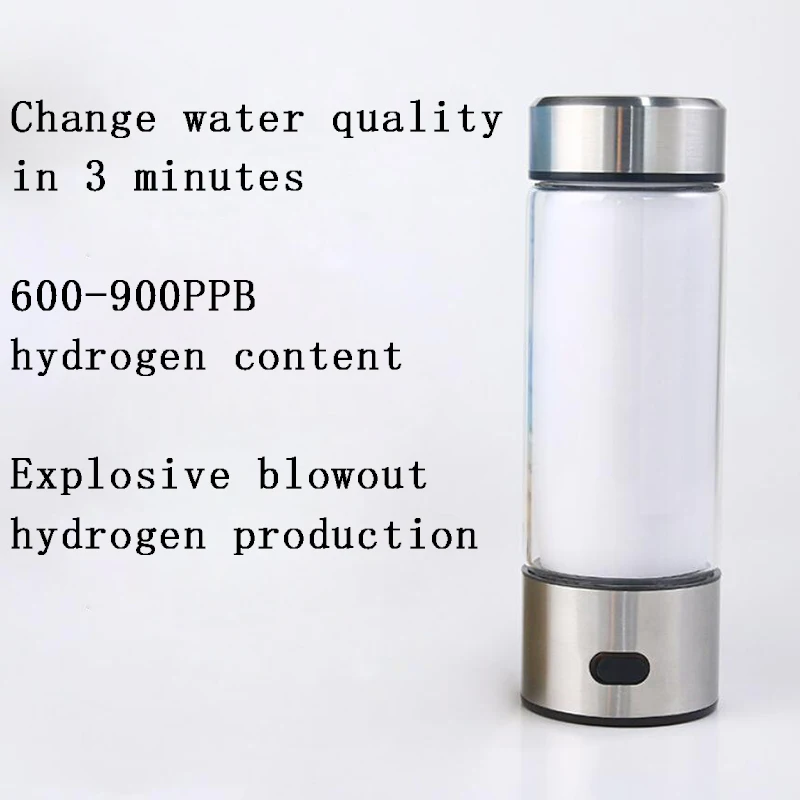 500 мл водородный генератор фильтр ионизатор для воды щелочной портативный для чистого H2 PEM богатый водородный электролиз напиток
