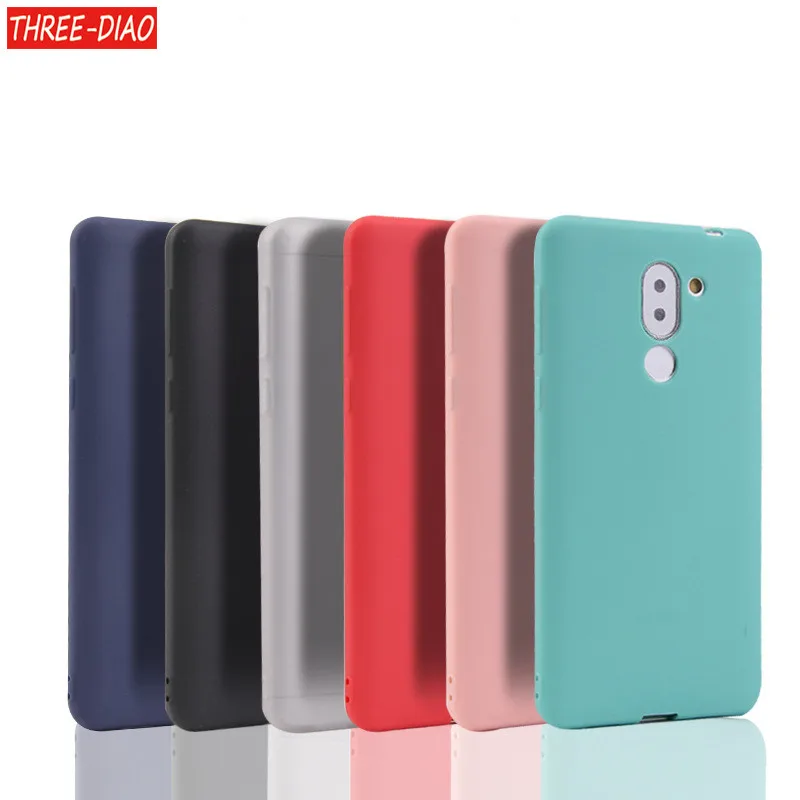 

THREE-DIAO For Huawei Honor 6X case Huawei Mate 9 lite case Huawei GR5 2017 Ultra thin Frosted Silicone TPU Soft Back Cover Case