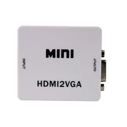 Мини HD видео конвертер HDMI для RCA AV/CVSB L/R видео HDMI2AV Поддержка NTSC и PAL Выход с аудио кабель