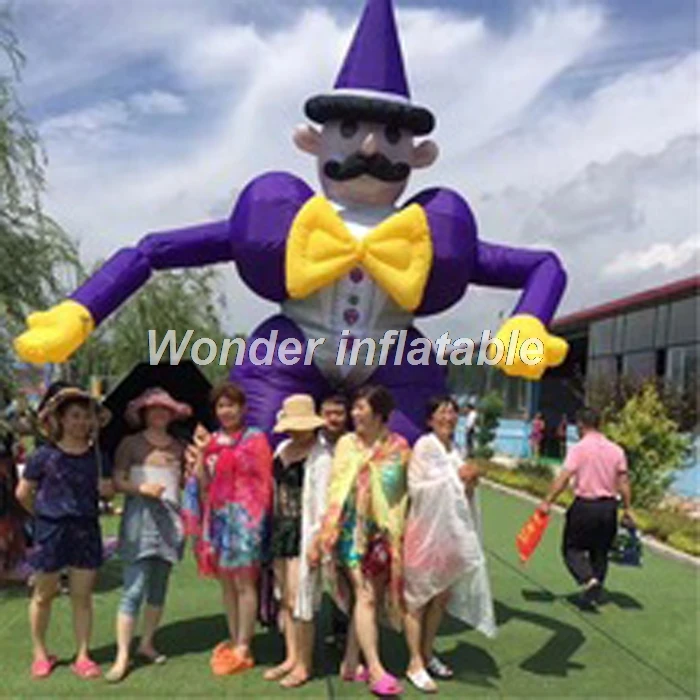 Custom high quality giant walking inflatable clown puppet for stage