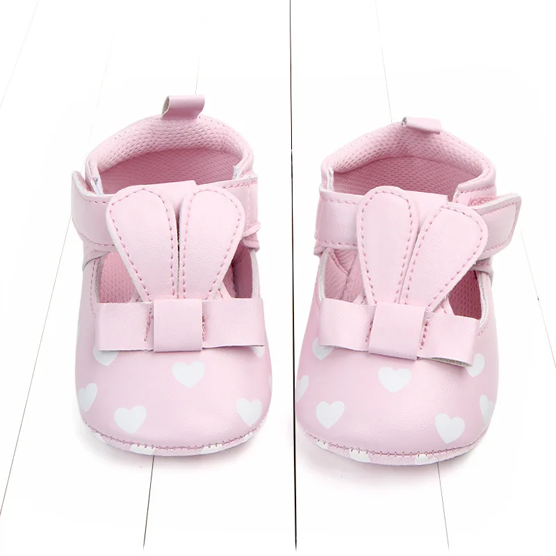 Милая новинка, 1 пара, первые ходунки, детские ходунки, мягкая обувь+ AGE3-12M, противоскользящие детские постельные туфли для малышей/новорожденных