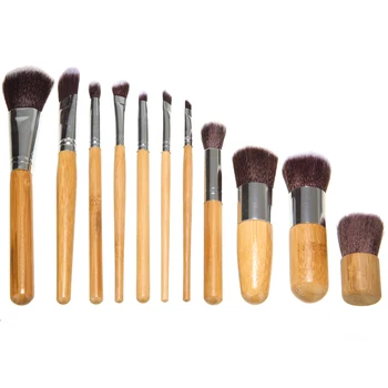 

Mayitr 11pcs Handle Foundation Powder Makeup Brush Eyebrow Makeup Brushes Cosmetic Beauty Kit
