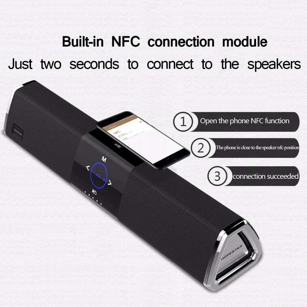 Беспроводной NFC Bluetooth динамик 10 Вт* 2 звуковая панель для ТВ проектора ноутбука сабвуфер для Iphone Xioami samsung huawei телефонов