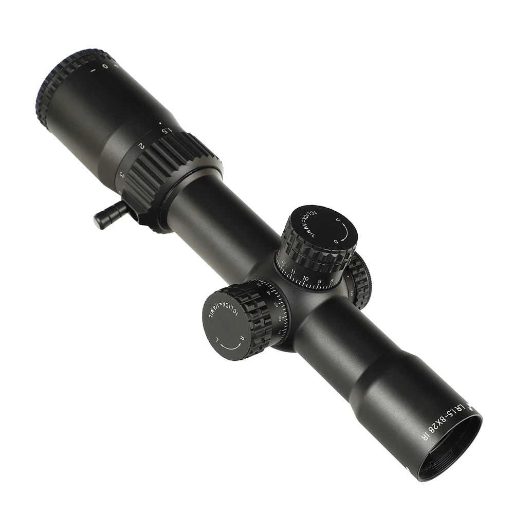 Ohhunt LR 1,5-8X28 IR Hunitng Riflescope Mil Dot стекло травленая сетка тактические оптические прицелы револьверный Сброс блокировки для прицела