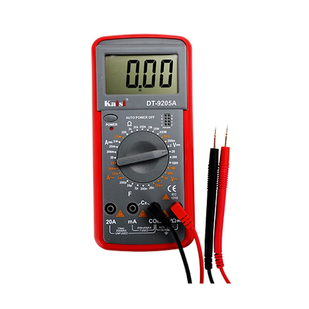 

Kaisi Multimeter LCD Digital Handheld Professional Electrical Capacitance Table Digital Automatic Range Tester Accurate Ammeter