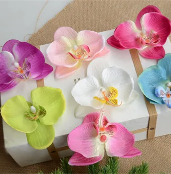 

Fake Orchid Flower Heads 9cm Artificial Phalaenopsis Butterfly orchid Heads for Wedding Party Floral Decorative Flowers