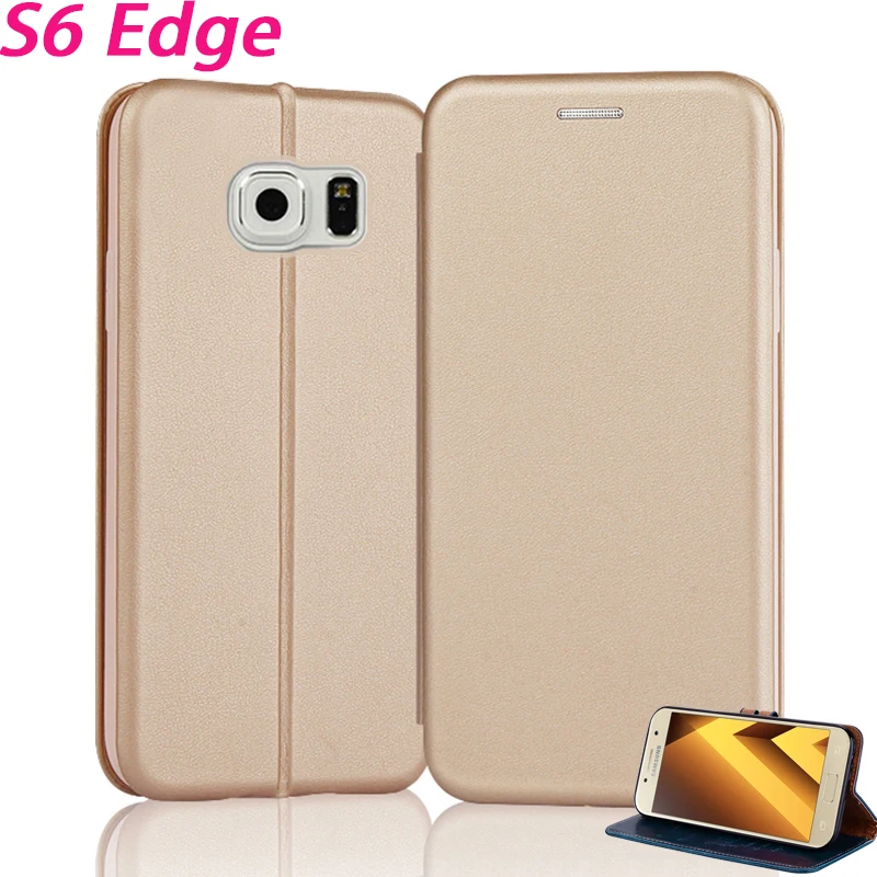 Кожаный чехол YueTuo i для samsung galaxy S6 Edge s 6 S6edge 5 1 &quotоткидной Чехол телефона книжка