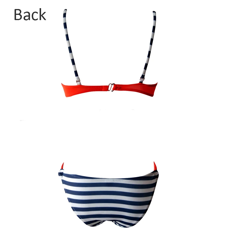 UMLIFE Newest Bikini Swimwear Women Swimsuit Bathing Suit Bikini Set 2017 Thong Bottom Vintage Print Female Beachwear With Pad (10)