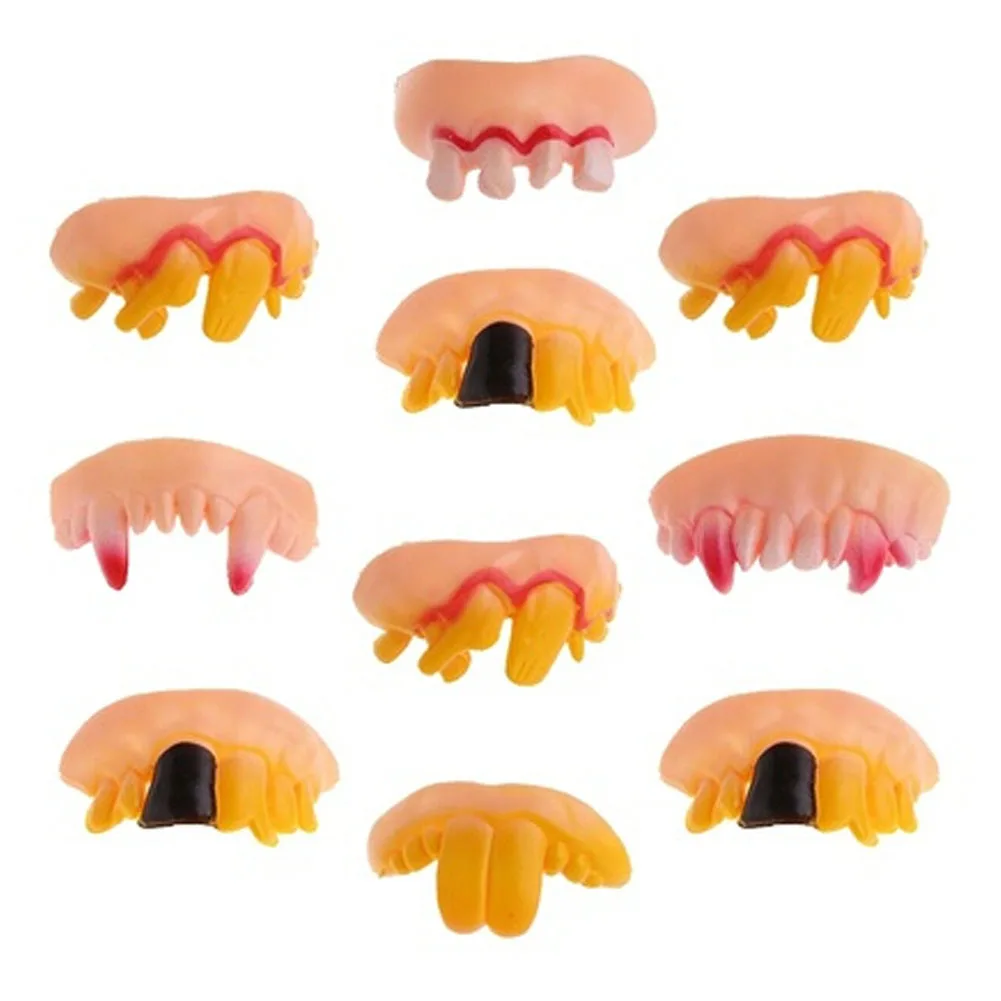 

1pcs Halloween Cosplay Dentures Zombie Vampire Teeth Ghost Devil False Tooth Props Costume