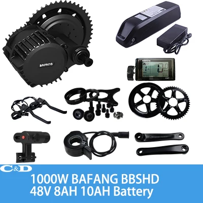 Bafang 1000 Вт 48 В 10AH 8fun BBSHD Mid комплектующие для электронного велосипеда электрический