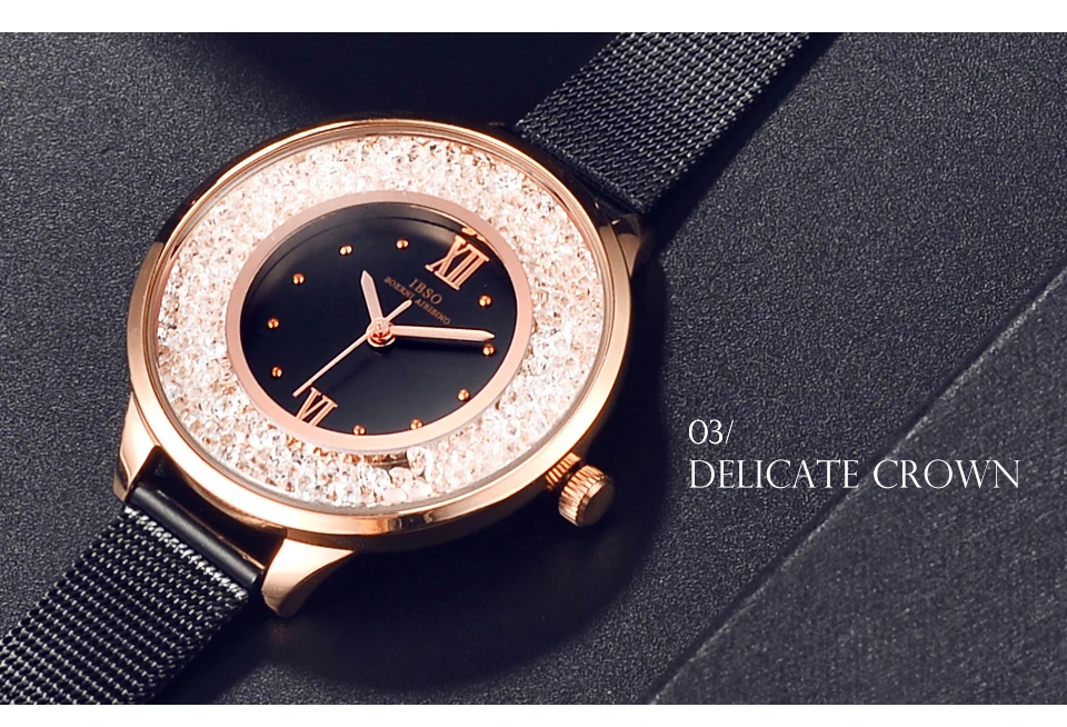 IBSO Brand Women Fashion Watch 2018 Mesh Strap Watch Female Watch 13