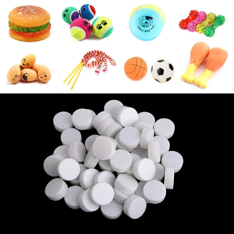 

Drop Ship&Wholesale 50 Pcs Pet Toys Baby Rattle Balls Squeakers Noise Insert Generators Accessories APR29