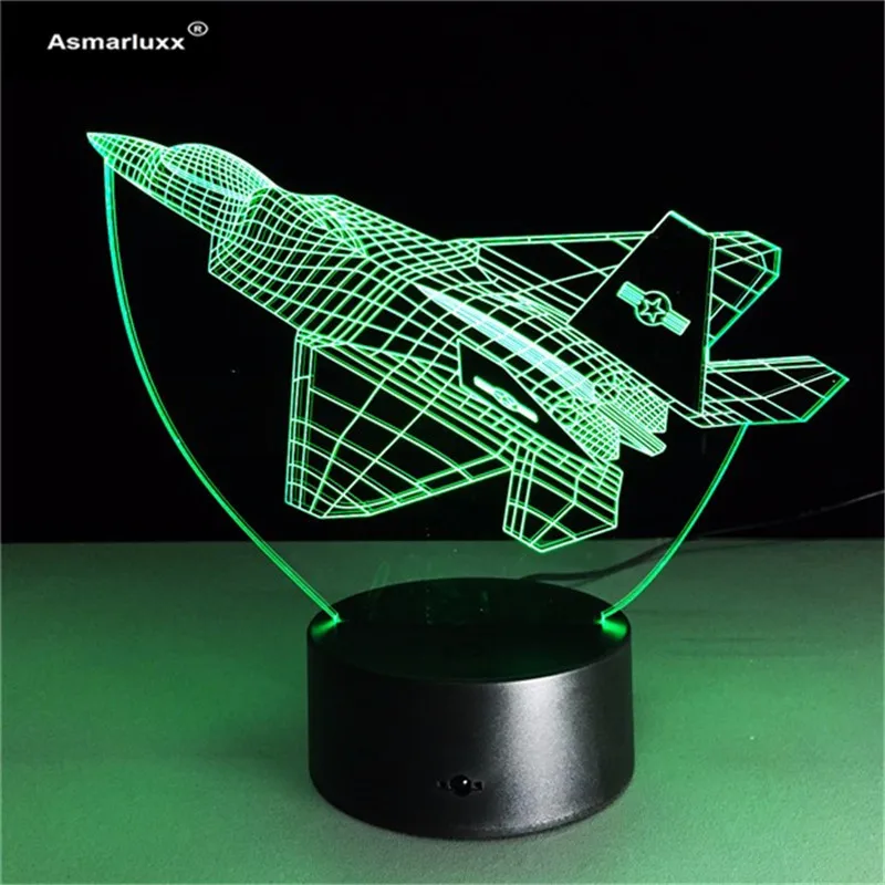 Asmarluxx Aircraft 3d led lamp0007