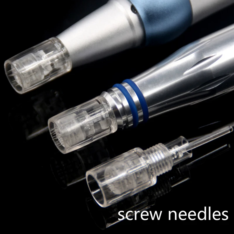 

60pcs Disposible 9 pins 12 pins 36 pins Micro Needle Cartridge Screw Head for Derma Pen,Mixed size