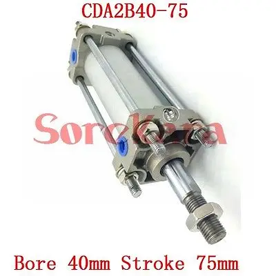 

CDA2B40-75 With Magnet Pneumatic Cylinder Standard Type Double Acting Single Tie Rod Bore 40mm Stroke 75mm SMC Type