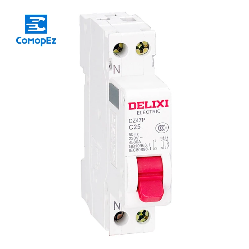 

Miniature Circuit Breaker Air Switch DZ47sLE 3P+N DELIXI MCB 1Pole +N "C" Curvers 10A-40A 10A 16A 20A 25A 32A 40A