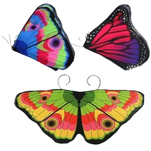 KLV милый детский дизайн бабочки пашмины девушка Хэллоуин косплей Бабочка Фея шифоновый шарф пашмины детский подарок на день