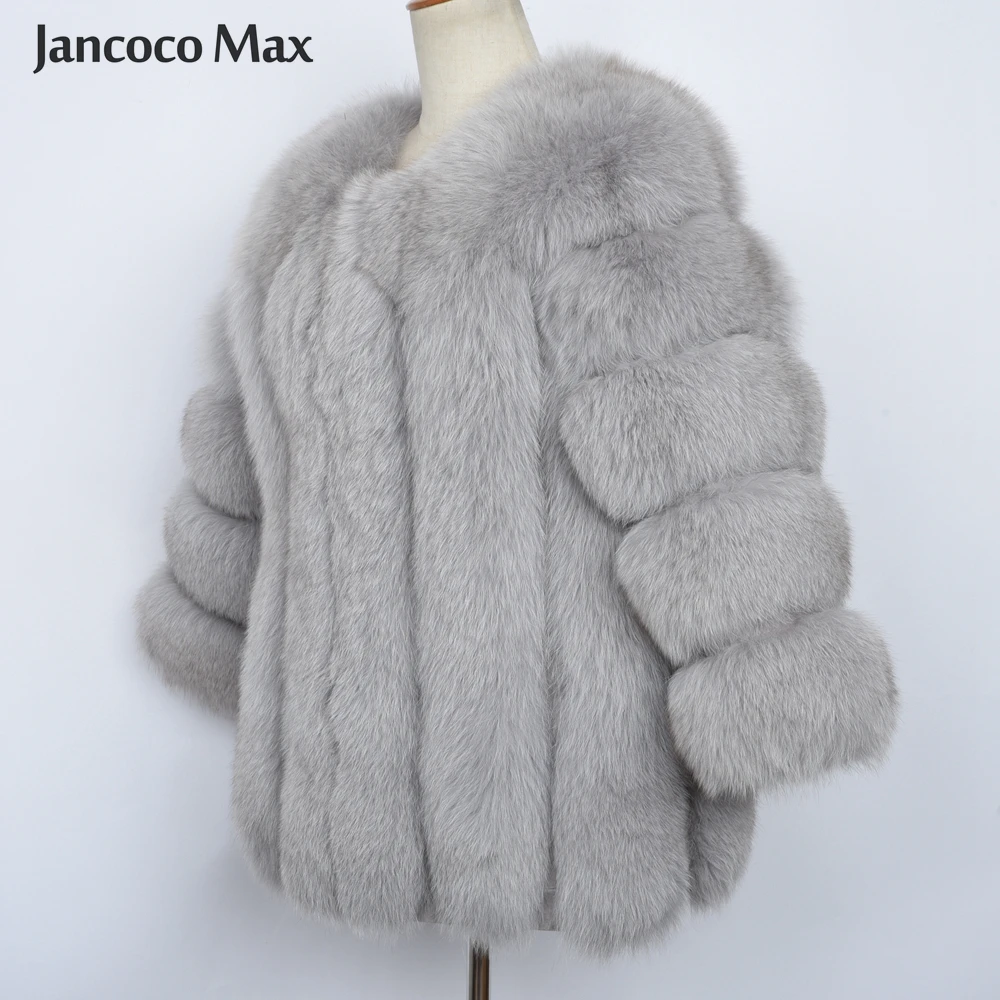 Jancoco Max опт/розница 10 цветов женская меховая куртка из натурального Лисьего меха или женская зимняя Модная Меховая куртка S1589