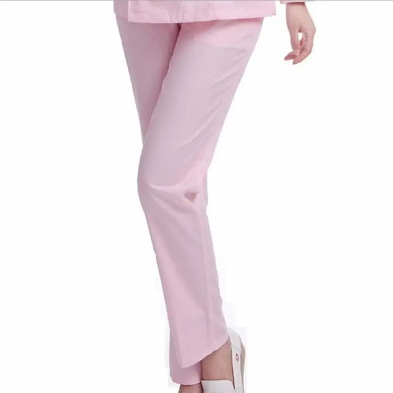 WICCON натуральная NX тонкий и толстый Лето медсестра брюки зима медсестра брюки эластичный пояс Медсестра одежда медсестра брюки - Цвет: pink thick