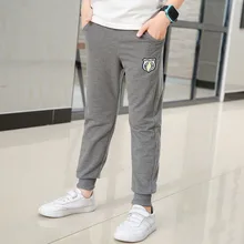 Boys Sport Pants Cotton Kids Trousers Teenage Children Pants Casual Style Spring Autumn Kids Boy Clothes 4 6 8 10 12 14 Year