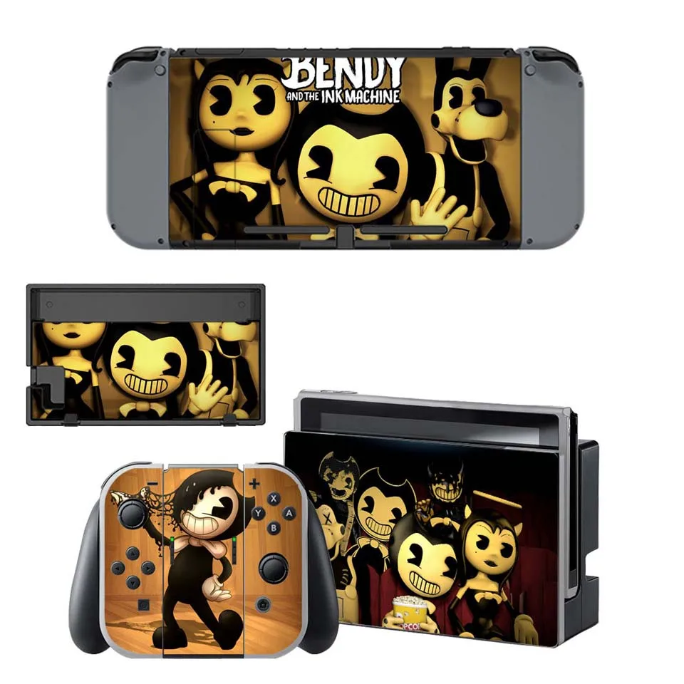 Bendy виниловые наклейки на кожу для консольный переключатель Nintendo/Joy-con контроллер Защитная крышка наклейка