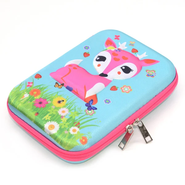 Чехол для карандашей школьные принадлежности Estuche Escolar Trousse Scolaire Stylo Estojo Escola EVA Kalem Kutusu чехол для карандашей с единорогом - Цвет: Blue deer