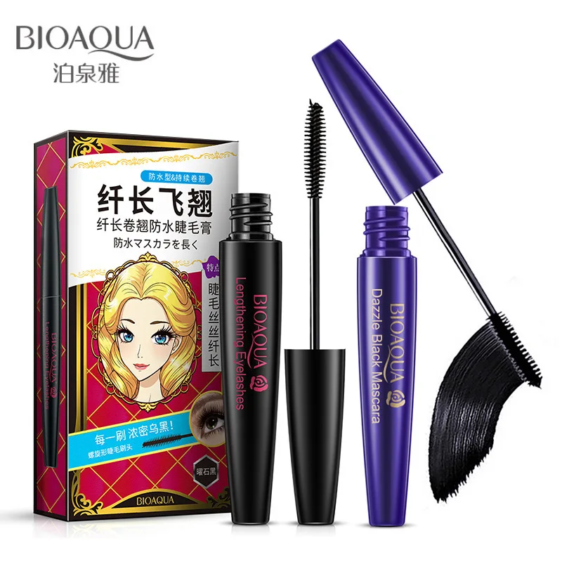 

BIOAQUA Natural Eyelashes Mascara Eyes Makeup Long Lasting Waterproof Dazzle Black Lashes Lengthening Thick Curling Maquillage