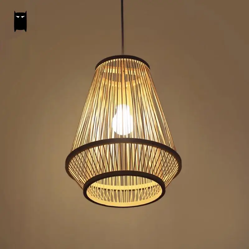 الخوص الروطان قفص الخيزران الظل قلادة الإضاءة الآسيوية اليابانية حصير شنقا مصباح السقف الطعام طاولة الشاي غرفة المدخل الخوص الروطان قفص الخيزران الظل قلادة الإضاءة الآسيوية اليابانية حصير شنقا مصباح السقف الطعام طاولة الشاي غرفة المدخل