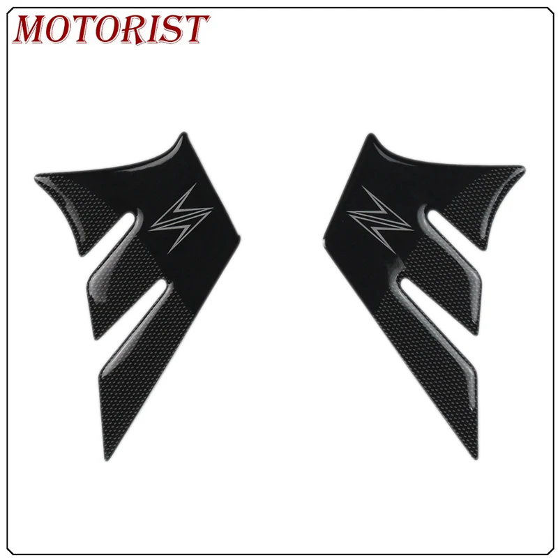 MOTORIST 3D carbon fiber Sticker Decal Emblem Protection Tank Pad Cas Cap For Kawasaki Z1000 KAWASAKI Z1000 Z 1000 detachable - Цвет: 9