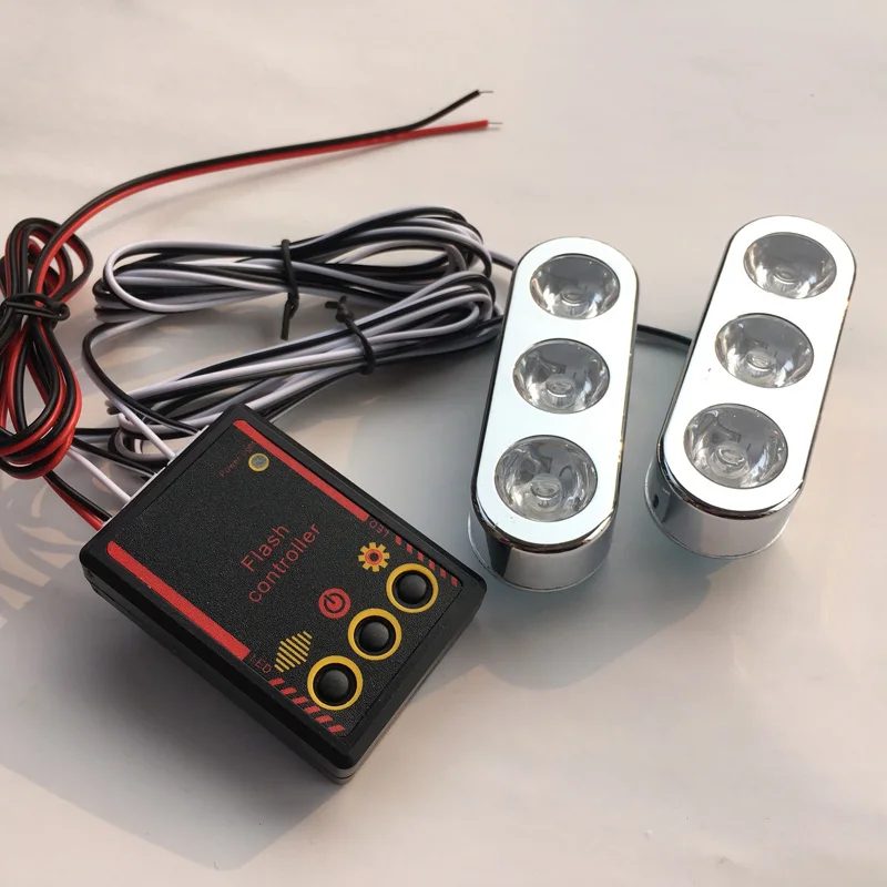 Wireless RF Remote Strobe Led eagle eye DRL Daytime running flash light