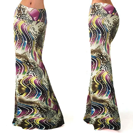 Размеры S, M, l 3XL Новинка летние Высокая Талия элегантные юбки длинные печати для женщин; Большие размеры юбка женская 94247 - Цвет: Многоцветный