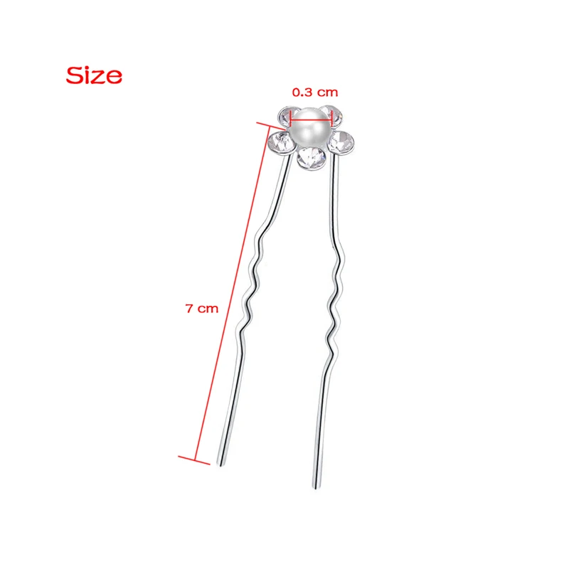 20 шт./лот, женские свадебные аксессуары для волос, свадебный цветок, имитация жемчуга, хрустальные палочки для волос, заколки для волос для подружки невесты, заколки для волос