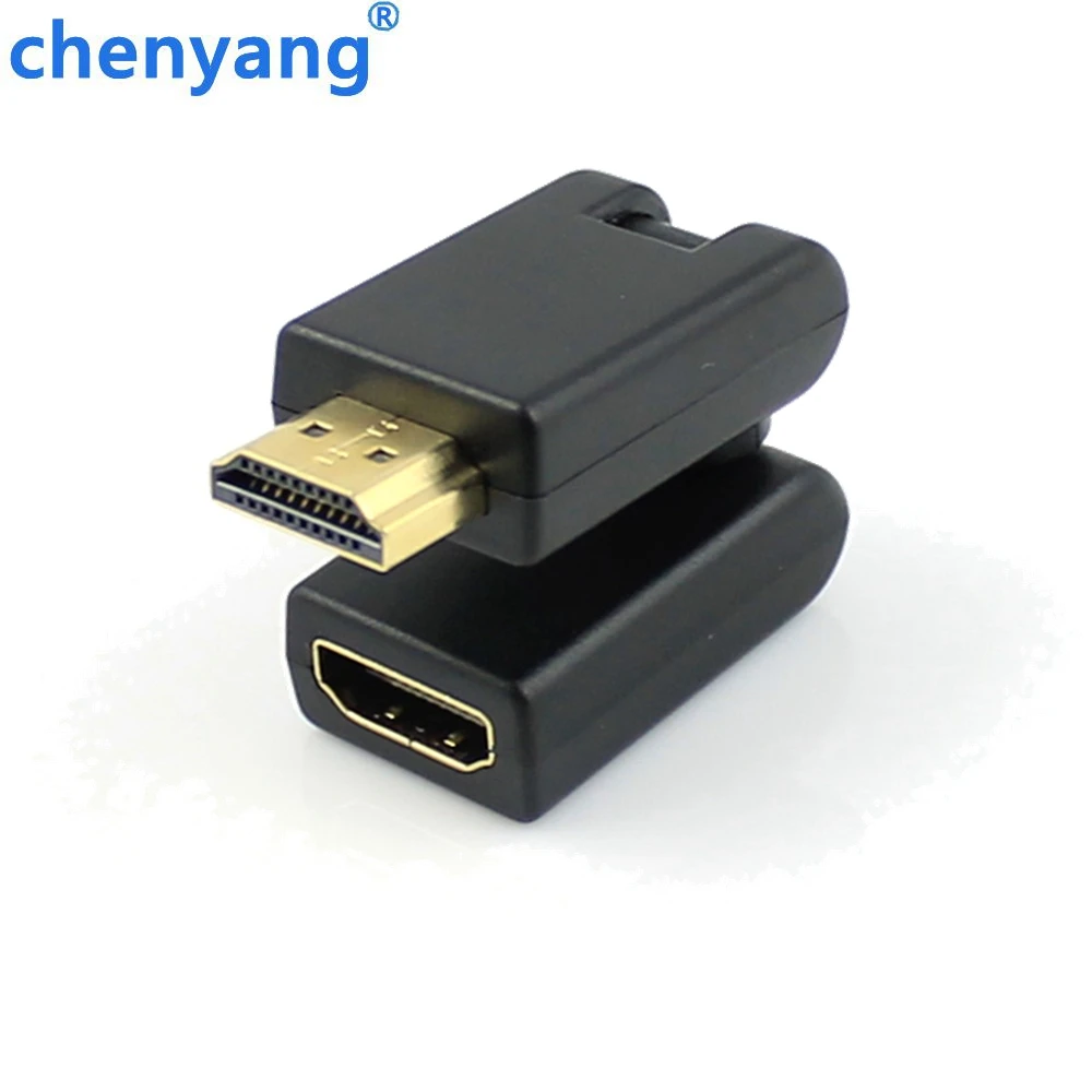 Адаптер-преобразователь с поворотом на 360 градусов HDMI-совместимый штекер гнездо