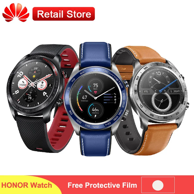 Honor Watch Волшебные умные часы керамика 1 2 &quotAMOLED цветной экран Bluetooth GPS Здоровый