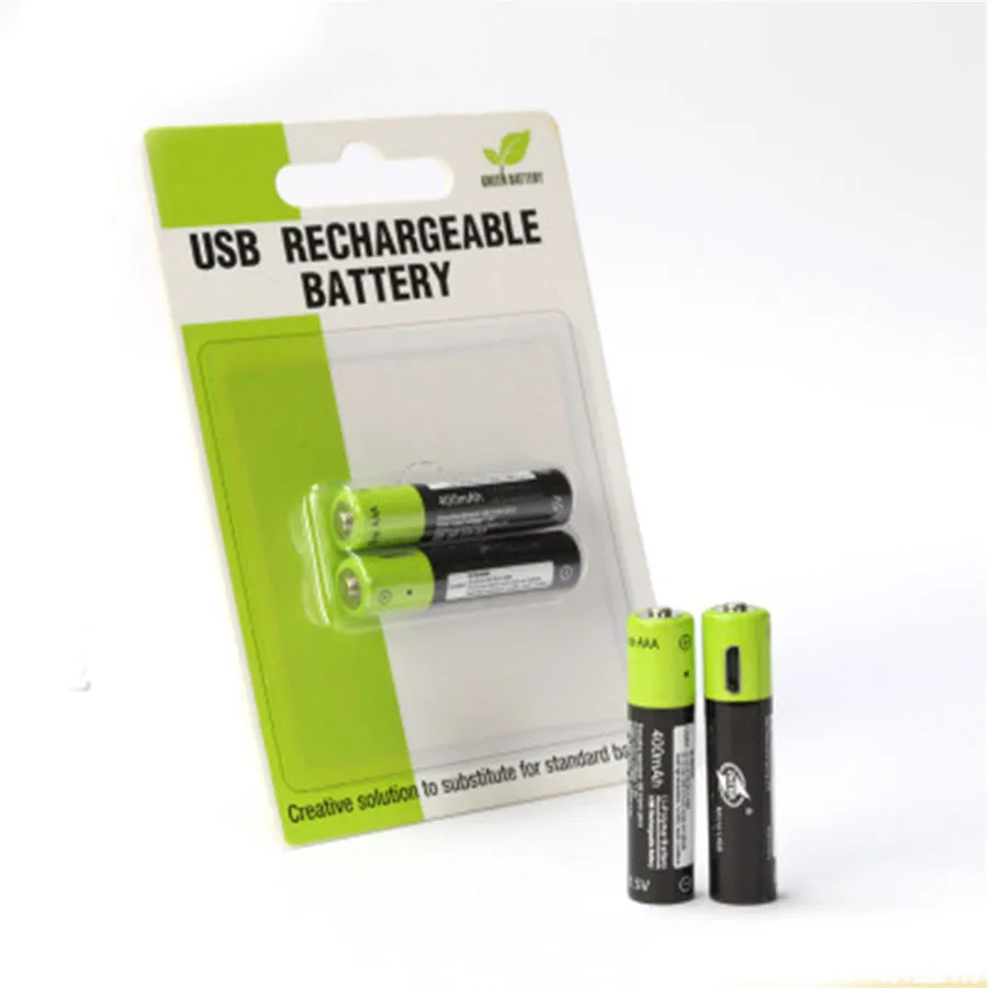 AAA 1,5 В 400 мАч USB Перезаряжаемые Батарея Универсальный ZNT7 литий-полимерный батареи Bateria с Micro USB кабель ROHS CE