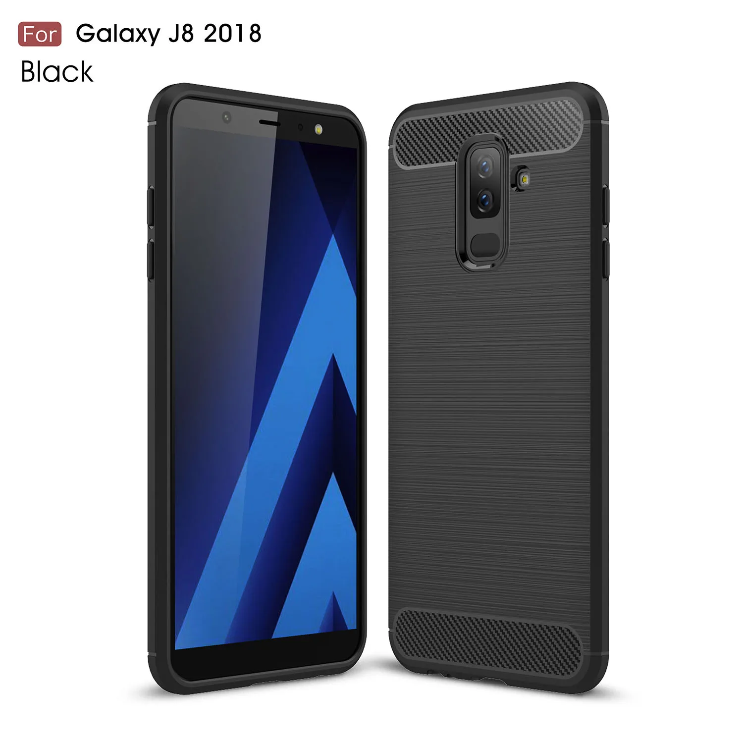 Для samsung Galaxy A6 плюс J8 Жан чехол J810 A605 углеродного волокна ультра-тонкий чехол для телефона с SM-J810F/DS SM-A605FN/DS A605W Funda