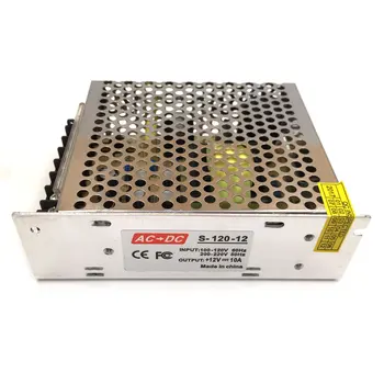 

High Quality AC to DC Lighting Transformer Power Supply 12V 10A LED Driver Adapter 120W for LED Strip Lights DIY Lamp Bulbs