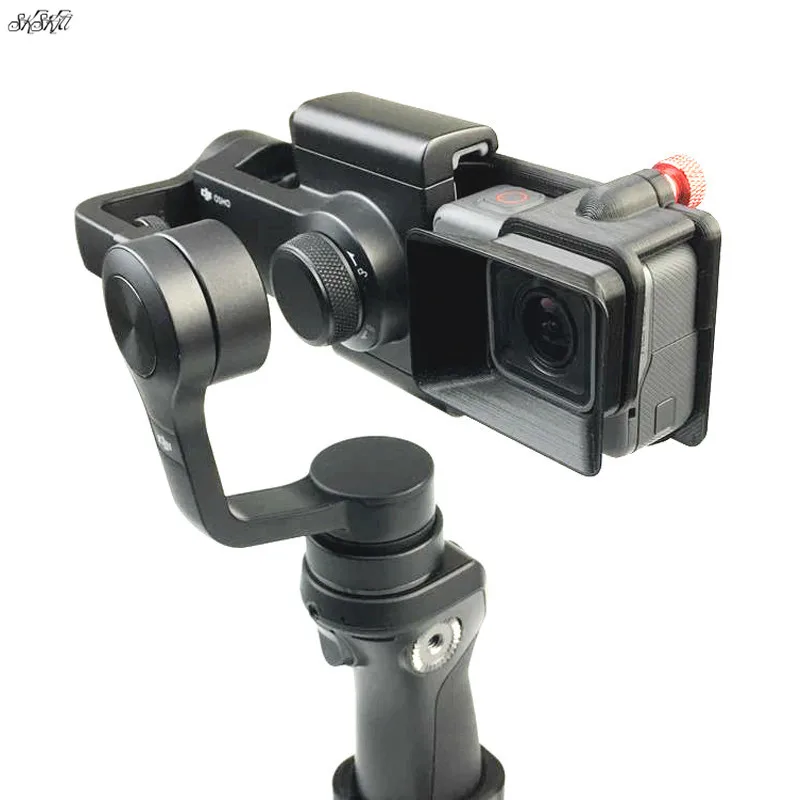 3D печать для GoPro Hero 5 6 адаптер камеры Монтажная пластина + Солнцезащитная крышка