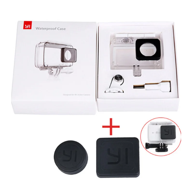 

New arrival Diving Waterproof Case for Original Xiaomi YI Action Camera Housing Xiaoyi II 2 4K Case Xiao mi YI 4K 2 accessories